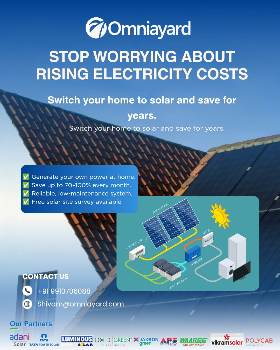 Inbuilt Lithium PWM Solar Inverter